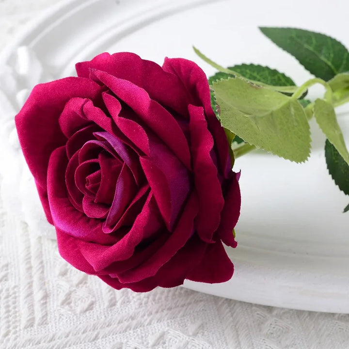 BowLift | 20 pieces Realistic Velvet Silk Rose Bouquet