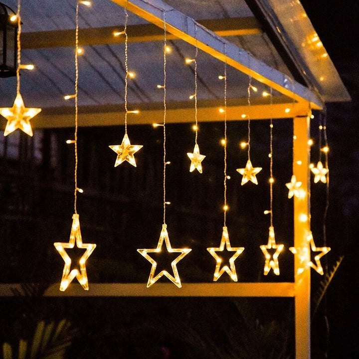 Solar Moon Star Lamp LED String Lights Decoration