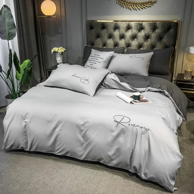 Luxury Duvet Cover with Elegant Embroidery – Soft, Breathable and High Quality |