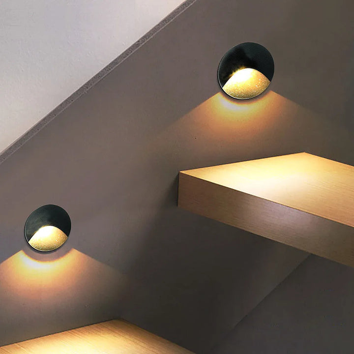 Modern waterproof IP65 LED recessed wall lamp for outdoor lighting - 3W embedded step &amp; staircase balcony portal light