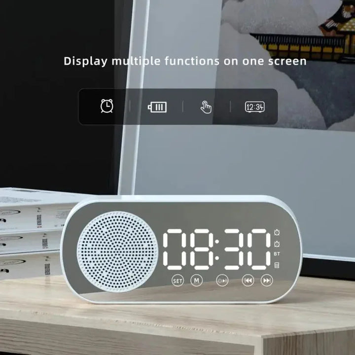 BowLift | Digital Alarm Clock with Bluetooth Speaker &amp; FM Radio