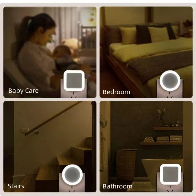 Nuvilux LED night light with twilight sensor | plug light EU/US | 0.3W | For children&