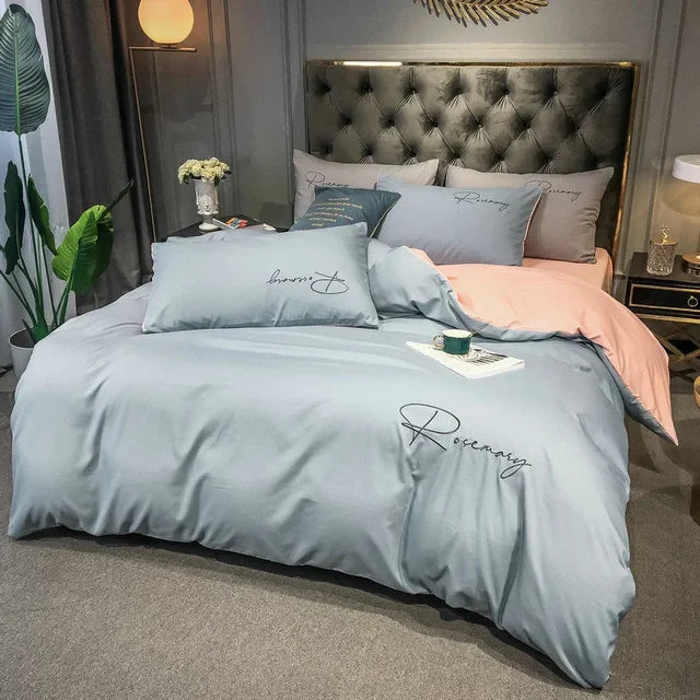 Luxury Duvet Cover with Elegant Embroidery – Soft, Breathable and High Quality |