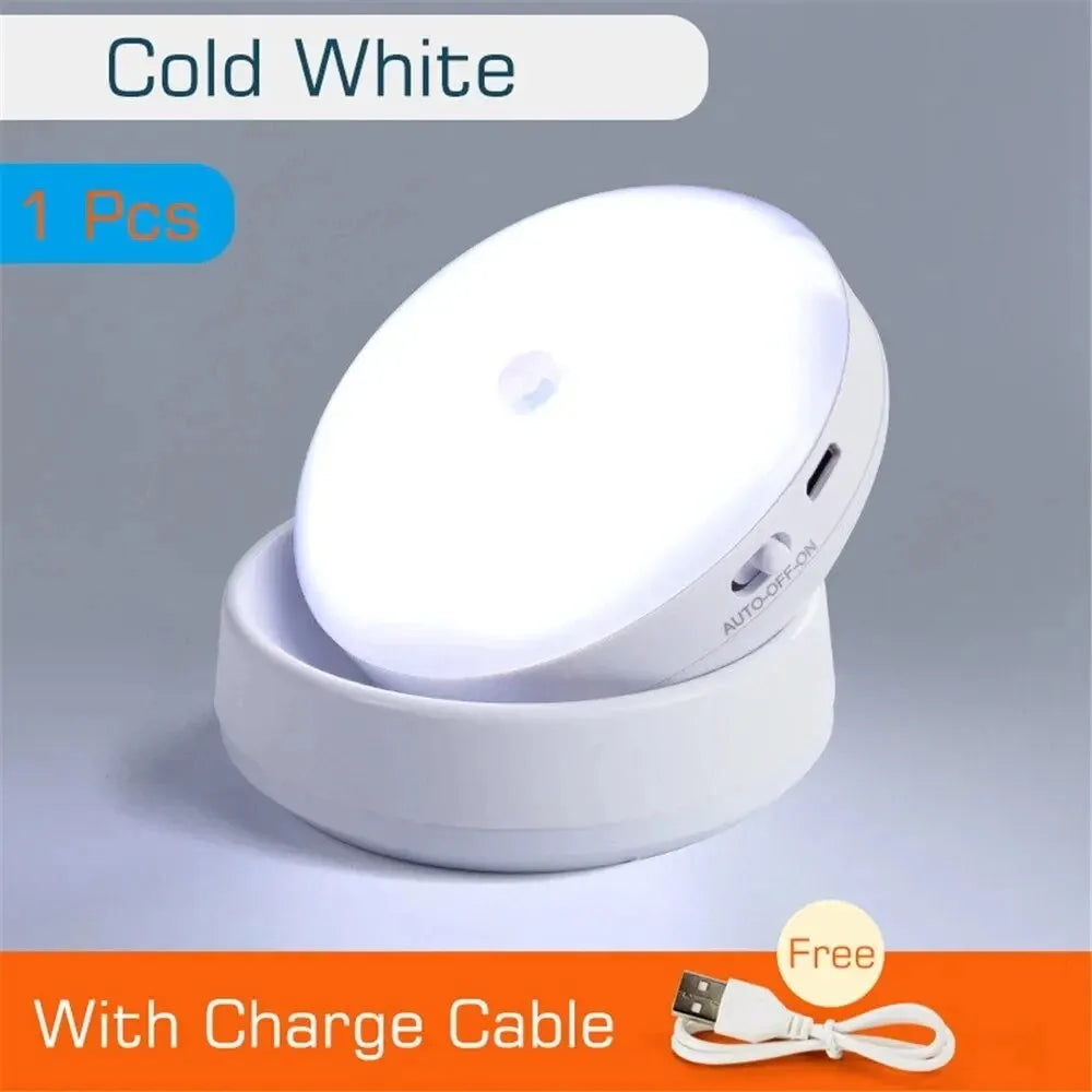 LumiFlex360 LED Night Light | Motion Sensor | 360° Rotatable | Rechargeable | Magnetic &amp; Wireless