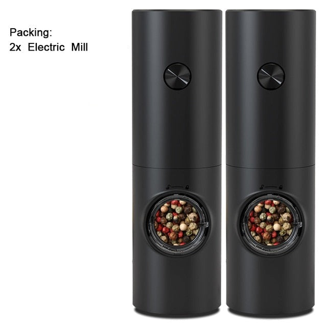 BowLift | Electric automatic pepper and salt mill with LED light and adjustable grind - Perfect for the kitchen or the restaurant