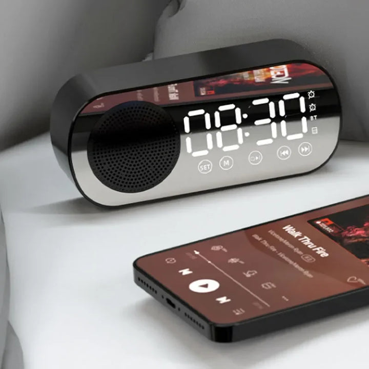 BowLift | Digital Alarm Clock with Bluetooth Speaker &amp; FM Radio