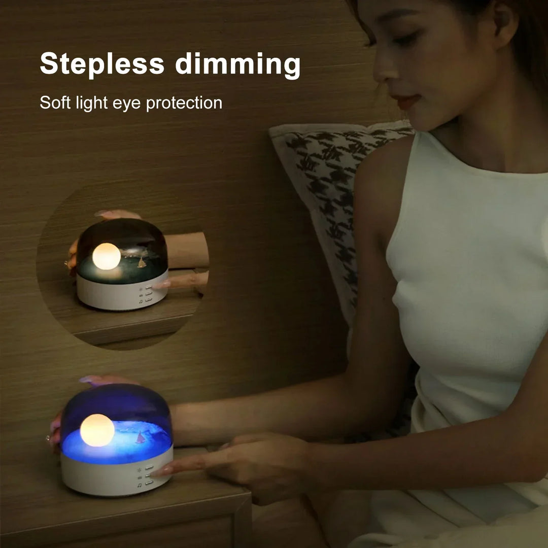 3D Mysterious Moon LED Night Light Speaker |