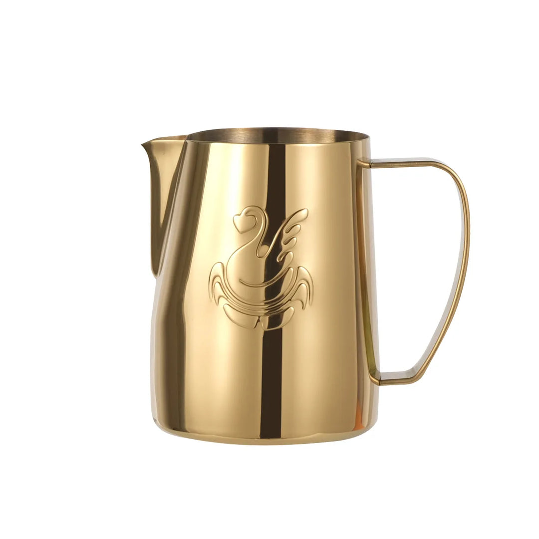 BowLift | 600ml stainless steel coffee pot milk frother cup cream maker espresso latte art tool elegant swan