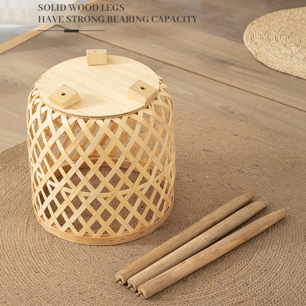 BowLift | Handcrafted Bamboo Woven Flower Pot with Stand Plant Flower Display Storage Stand DIY Storage Children&
