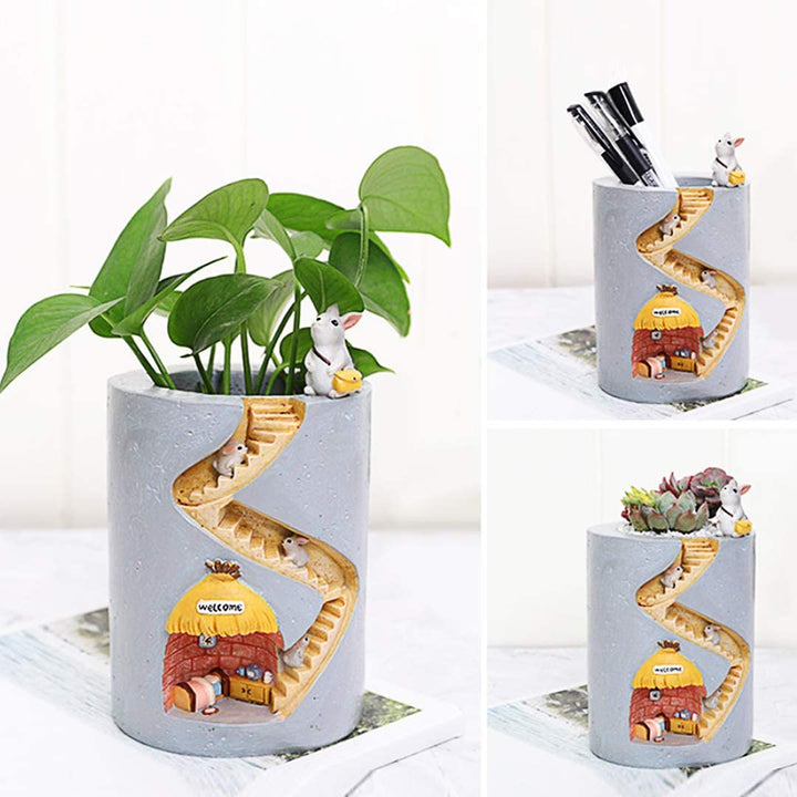 BowLift | Fantastic Fusion: Unique Artistic Resin Flower Pots