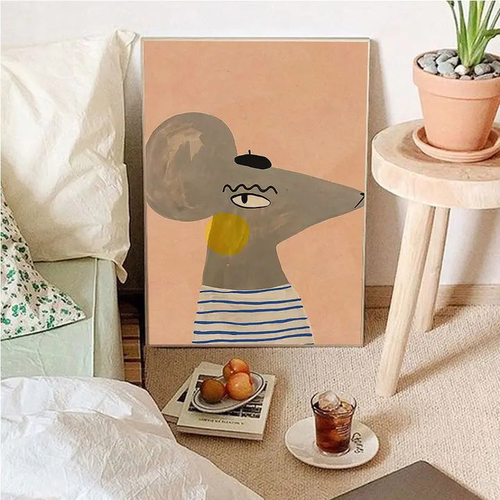 BowLift | Vintage Cartoon Canvas Art