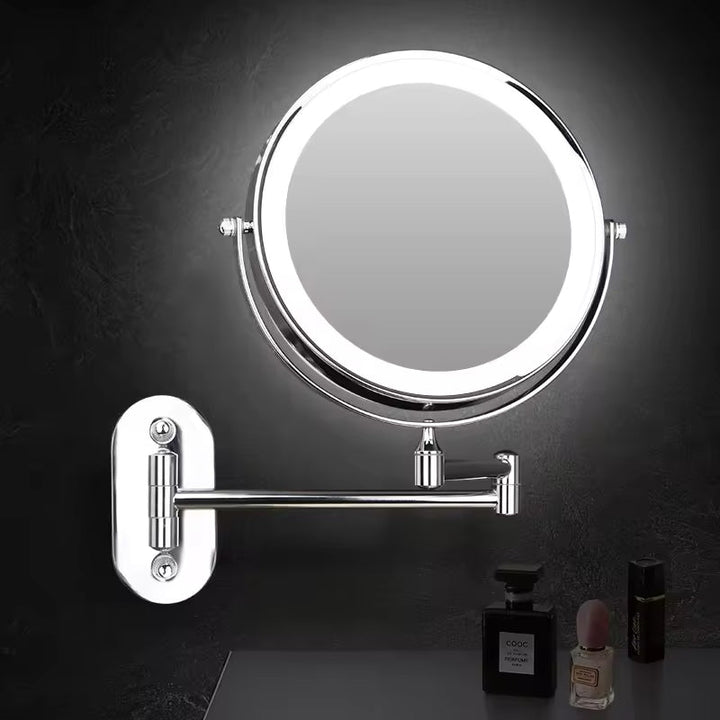 Cosmetic Mirror VisoGlow | 3 Light colours | 3x Magnification | Wireless &amp; Rechargeable
