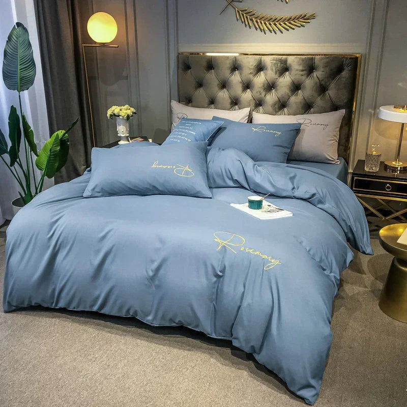 Luxury Duvet Cover with Elegant Embroidery – Soft, Breathable and High Quality |
