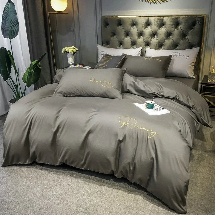 Luxury Duvet Cover with Elegant Embroidery – Soft, Breathable and High Quality |