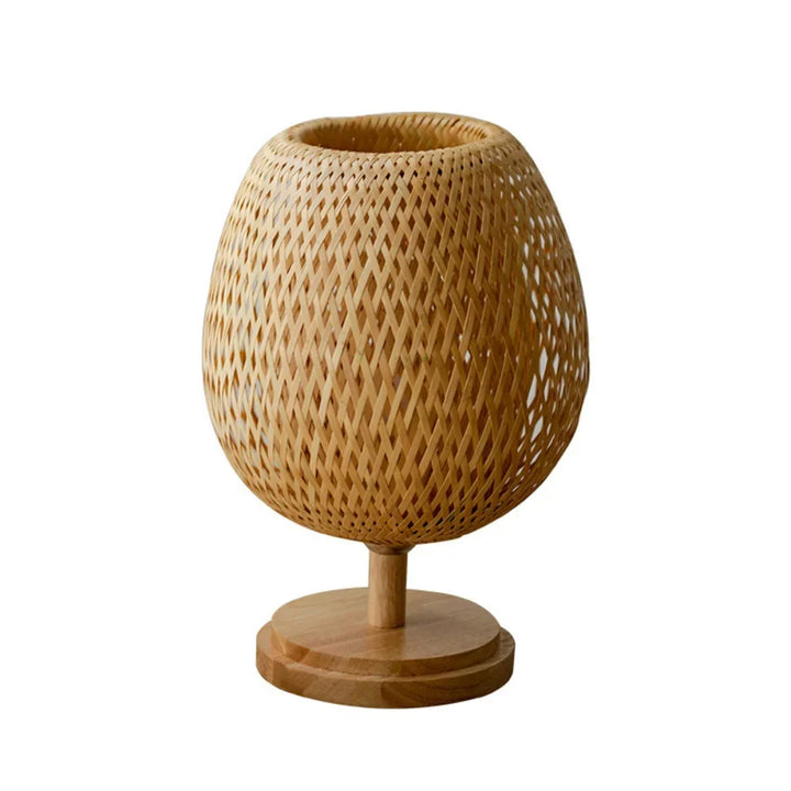 Rattan lamp - Stepless dimmable basket lamp for bedroom and living room decoration