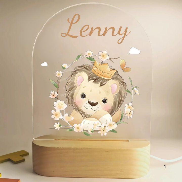 Personal Night Light with Name – Soft Warm LED Lighting for Children