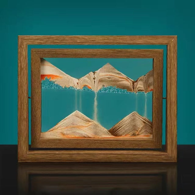 BowLift | Solid wood 3D rotating sand painting