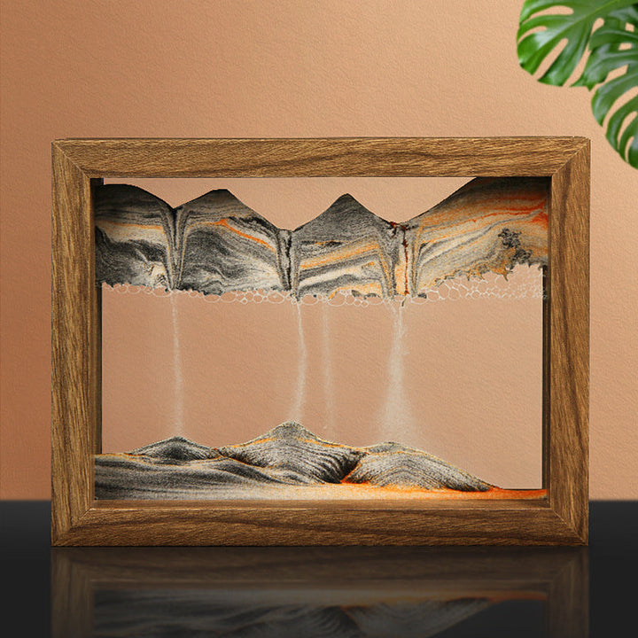 BowLift | Solid wood 3D rotating sand painting