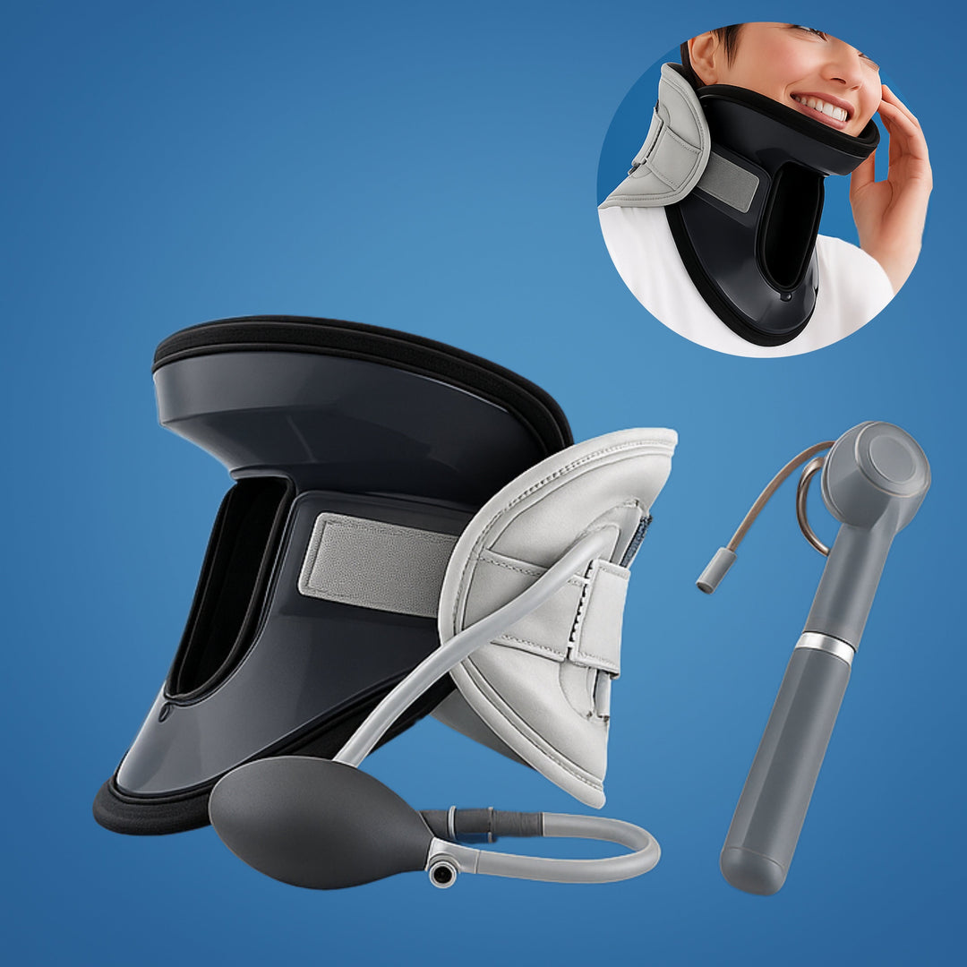 SpineEase | Neck Traction Collar – Cervical Retractor for Spinal Decompression, Nerve &amp; Posture Support – Neck Pain Relief Aid Bowlift