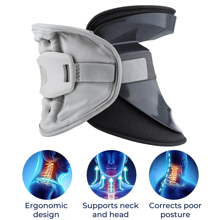 SpineEase | Neck Traction Collar – Cervical Retractor for Spinal Decompression, Nerve &amp; Posture Support – Neck Pain Relief Aid Bowlift