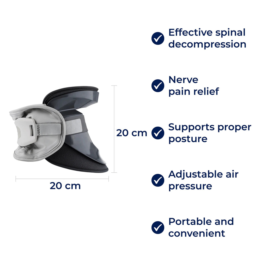 SpineEase | Neck Traction Collar – Cervical Retractor for Spinal Decompression, Nerve &amp; Posture Support – Neck Pain Relief Aid Bowlift