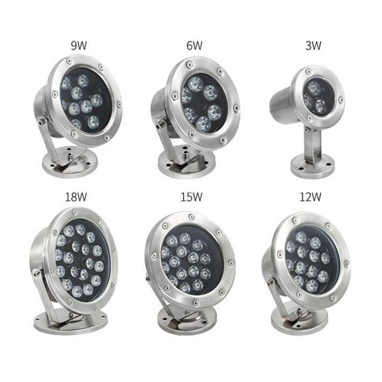 LED Underwater Light Pool Fish Pond Fountain Waterproof Landscape Light 9W (Warm White)