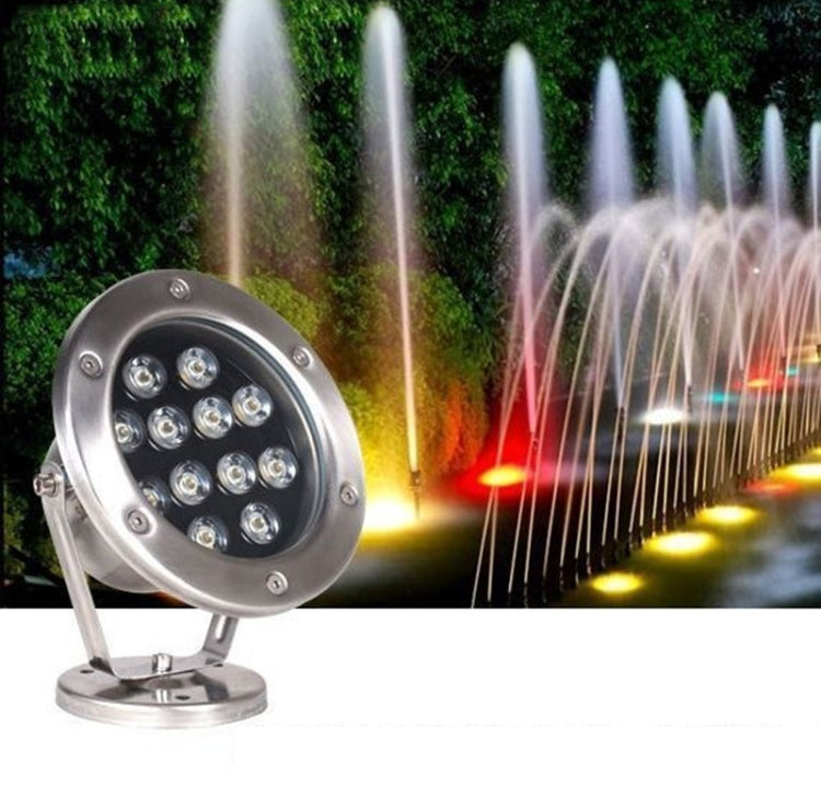 LED underwater light pool fish pond fountain waterproof landscape light 18W (warm white)