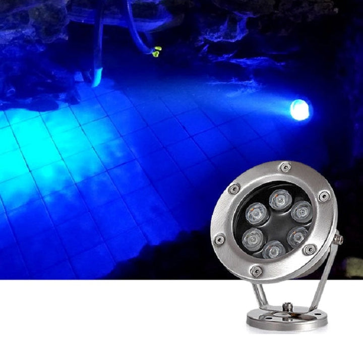 LED Underwater Light Pool Fish Pond Fountain Waterproof Landscape Light 24W (Warm White)