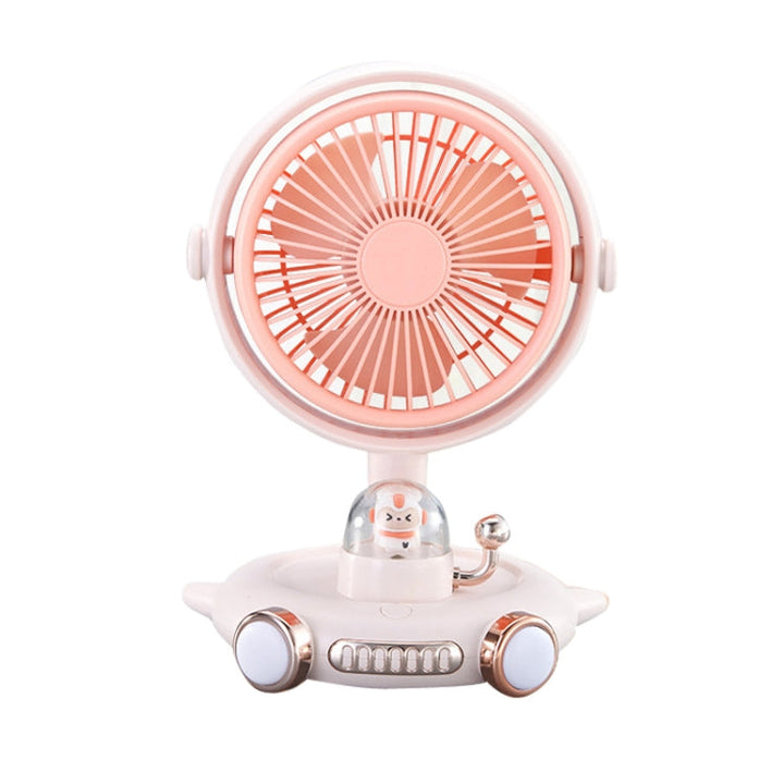 Household Cute Pet Fan USB Desktop Night Light Fan(Apricot) |