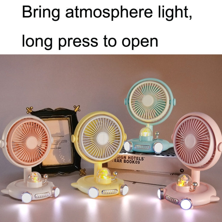 Household Cute Pet Fan USB Desktop Night Light Fan(Apricot) |