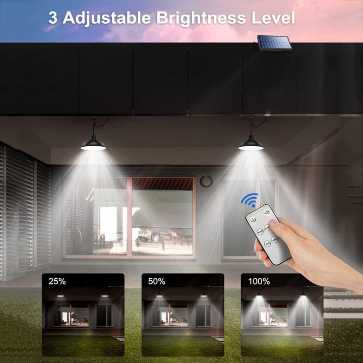IP65 Waterproof Outdoor Solar LED Light Bulb Chandelier Indoor Lights, Specification: Simple White Light with Remote Control