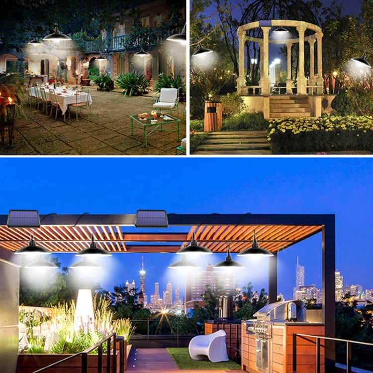 IP65 Waterproof Outdoor Solar LED Light Bulb Chandelier Indoor Lights, Specification: Simple White Light with Remote Control