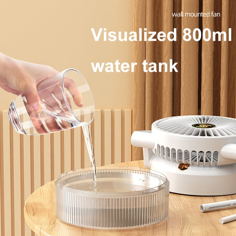 USB Charging Folding Desktop Spray Humidification Fan with Night Light(Green) |