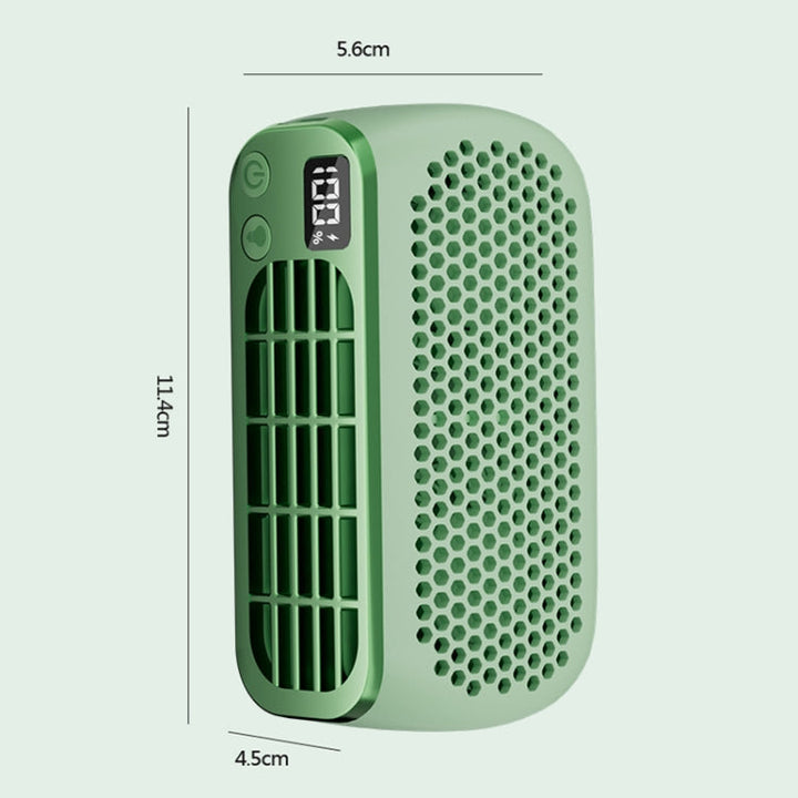 USB Charging Digital Display Portable Bladeless Outdoor Mini Night Light Fan(Pink) |