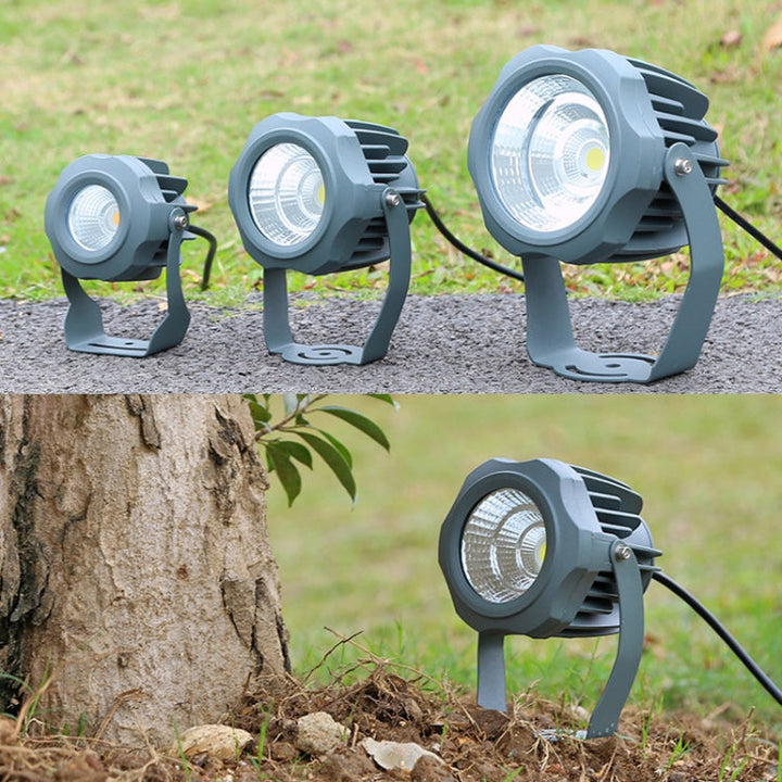LED Floodlight COB Outdoor Waterproof Spotlight Billboard Lights Garden Lamp, colour: 20W 7 colours