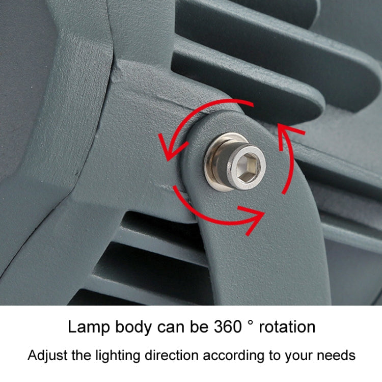 LED floodlight COB outdoor waterproof spotlight billboard lights garden lamp, colour: 30W 7 colours