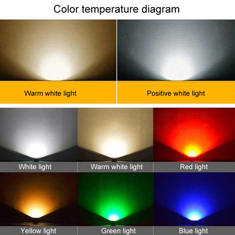 LED Floodlight COB Outdoor Waterproof Spotlight Billboard Lights Garden Lamp, colour: 20W 2 colour Choice 1