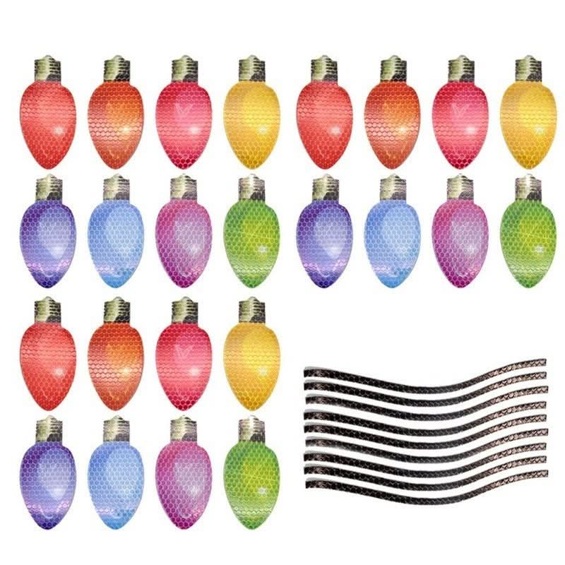 Weatherproof magnetic Christmas lights with mirror gloss