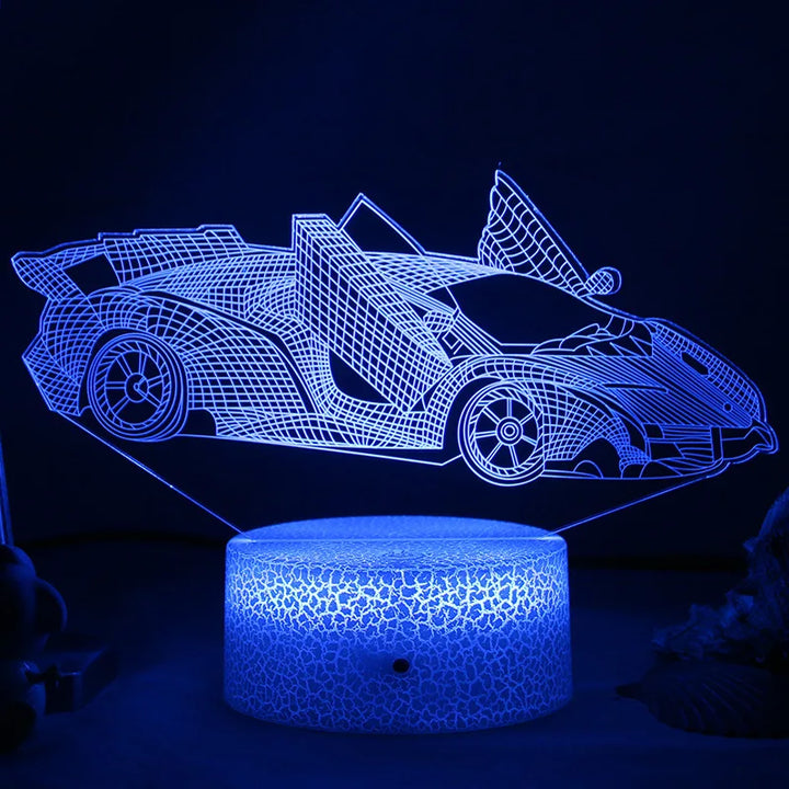 LED Night Light - 3D Illusion Lamp for Children&