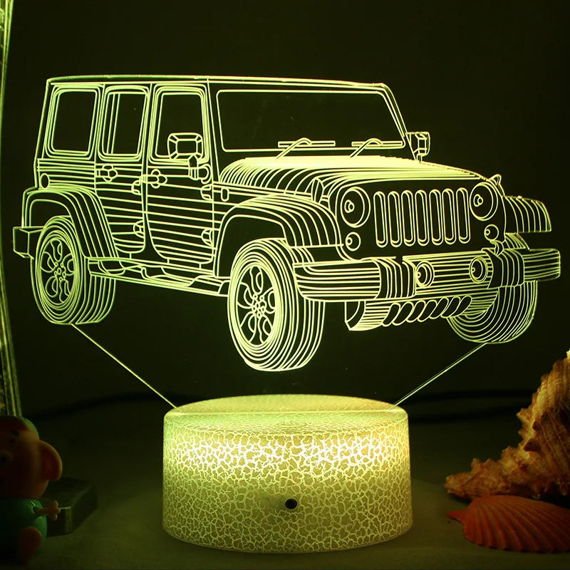 LED Night Light - 3D Illusion Lamp for Children&
