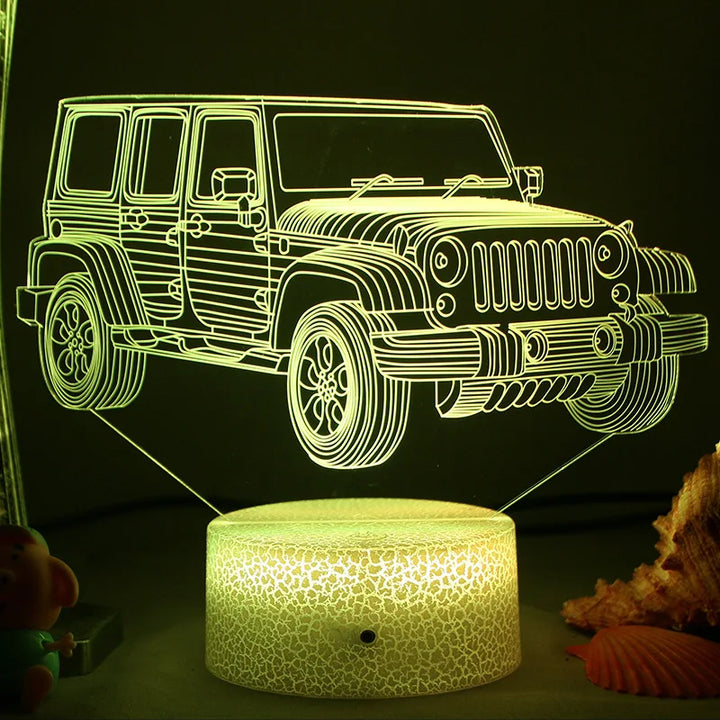 LED Night Light - 3D Illusion Lamp for Children&