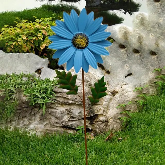 BowLift | Whimsical Wind: Colorful Metal Windmill Decoration