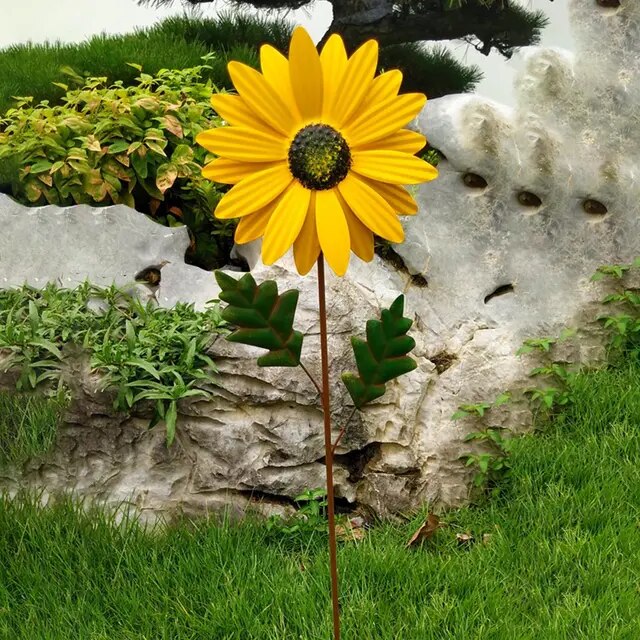 BowLift | Whimsical Wind: Colorful Metal Windmill Decoration