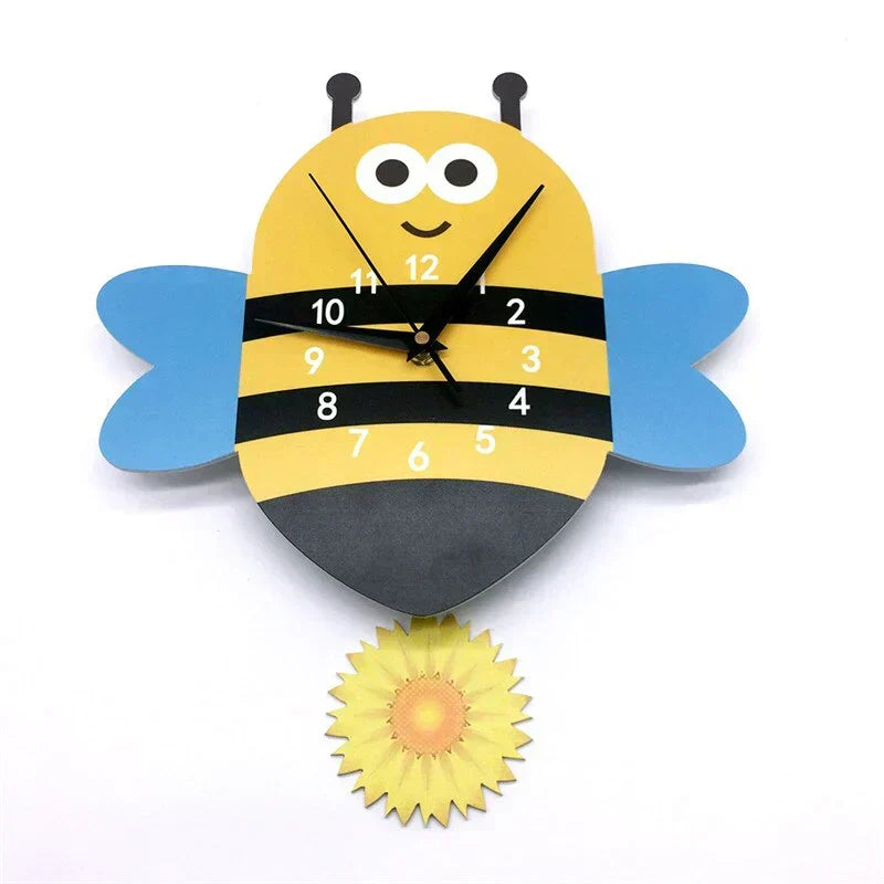 BowLift | Wall Clock - ZooTime - Cute Animal Design - Perfect for Children&