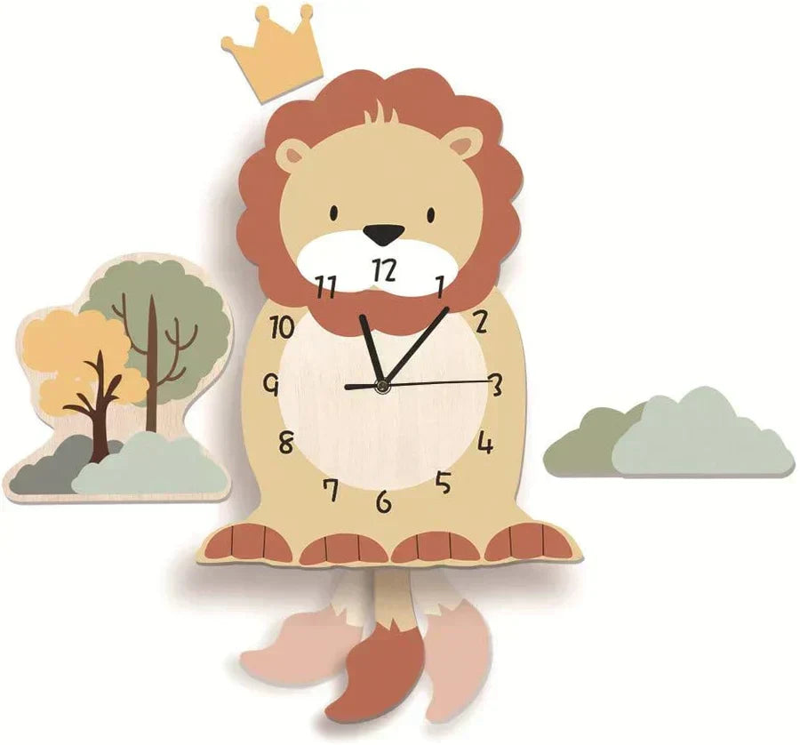 BowLift | Wall Clock - ZooTime - Cute Animal Design - Perfect for Children&