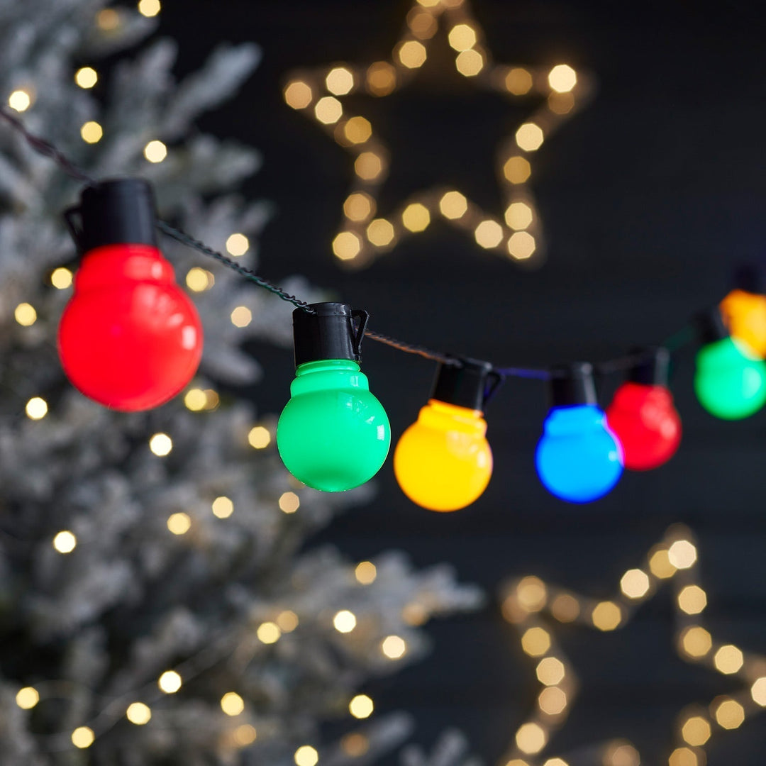 30 LED Fiesta Party String Lights multicoloured