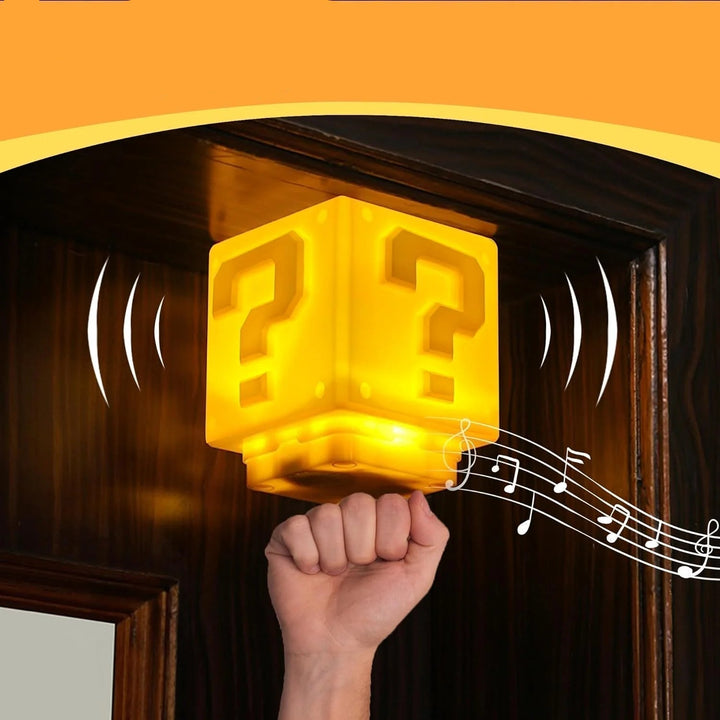 Power-Up Block Night Light - Super Mario-inspired Game Decoration