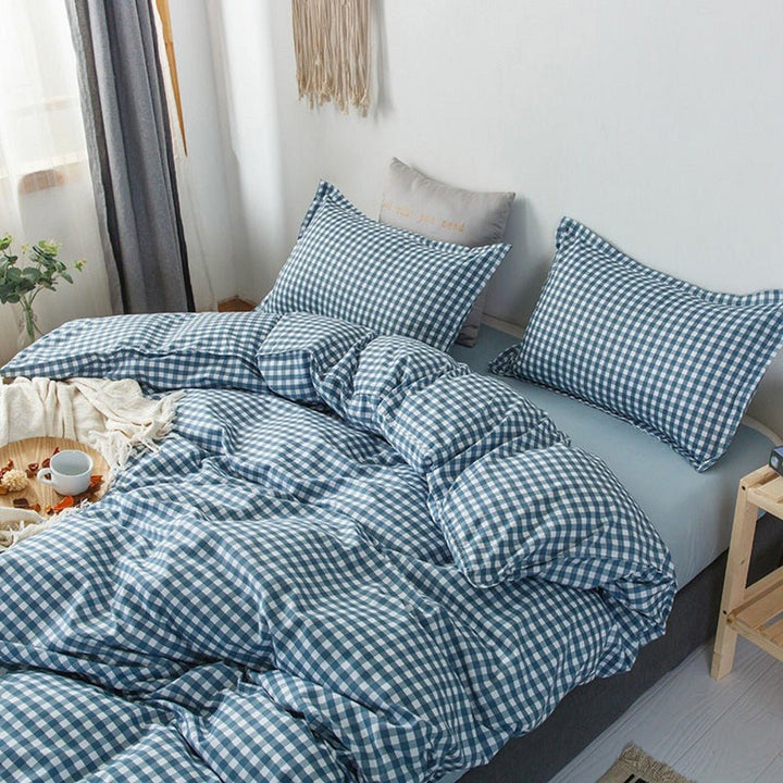 BowLift | Abstract Chessboard Single Bed Linen Set