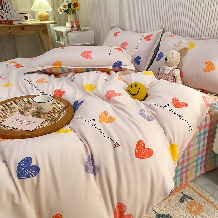 BowLift | Abstract Chessboard Single Bed Linen Set