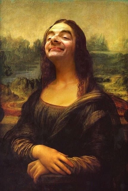 BowLift | Aesthetic Funny Mona Lisa Canvas Poster